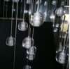 现代创意泡泡水晶球流星雨吊灯酒店大堂中空别墅螺旋楼梯水晶灯具