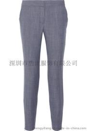 2015款秋季女式休闲商务正装深灰色紧身长裤西裤