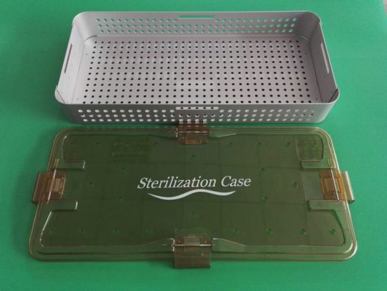 腹腔镜器械塑料消毒盒 医用灭菌盒