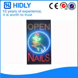 open nails广告灯箱