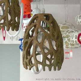 玛斯欧灯饰海底珊瑚创意设计欧式树脂吊灯MS-P1008 单头E27灯头 餐厅装饰吊灯 现代简约吊灯