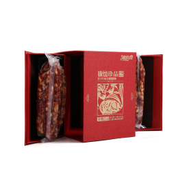 广式腊肠 鲜肉香肠 公明腊肠礼盒装1kg广东深圳特产礼品企业定制